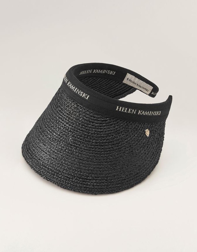 Helen Kaminski - Bianca 12 Raffia Logo Visor