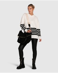Belle & Bloom - Everything I Do Oversize Striped Knit