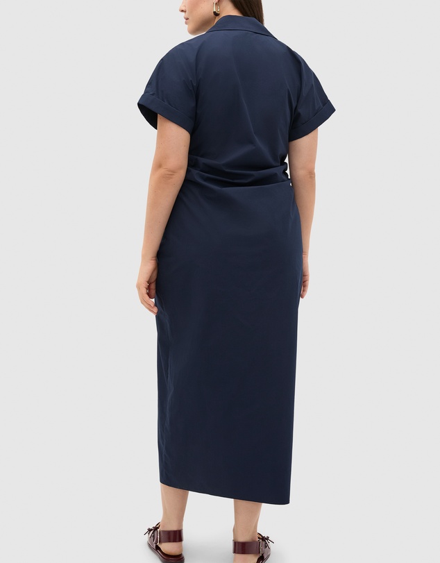 Seed Heritage - Poplin Ruched Shirt Dress