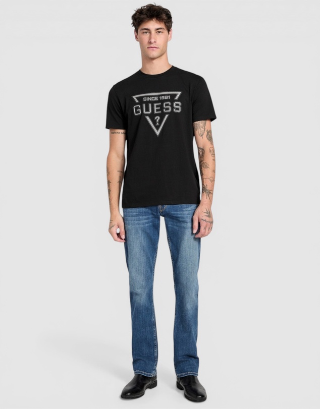 GUESS - Eco Painted Triangle T-Shirt