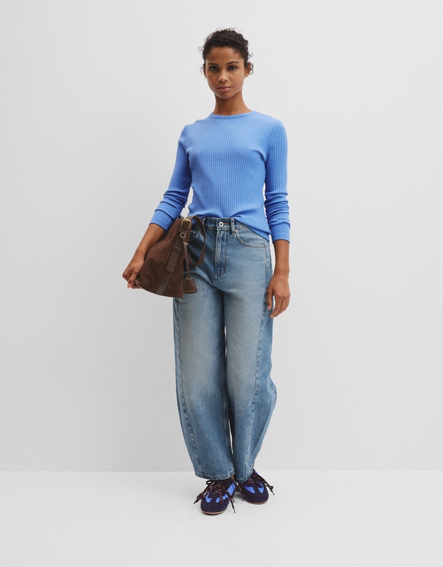 Country Road - Long Sleeve Rib Top