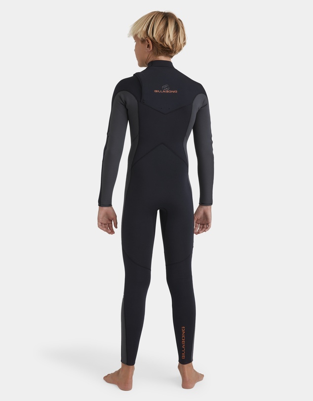 Billabong Kids - Boys 8 to 16 3/2Mm Absolute Natural Chest Zip Long Sleeve Fullsuit