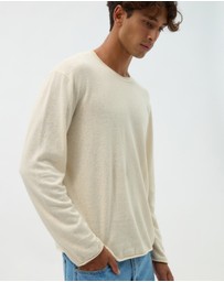 AERE - Easy Linen Blend LS Tee