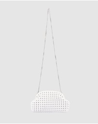 Olga Berg - Everly Hand Woven Clutch
