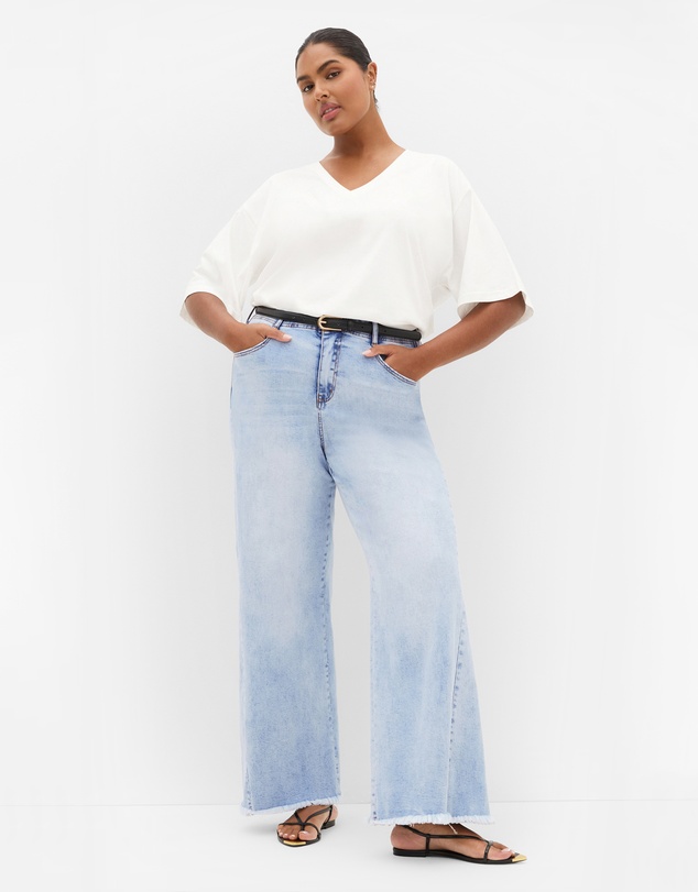 City Chic - Harley Fit Aliya Wide Leg Jean