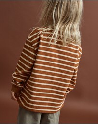 Rhythm - Stripe LS Rugby Polo - Kids