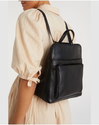 Evity - Maya Leather Convertible Backpack