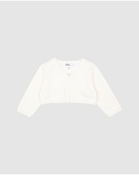 Bebe by Minihaha - SCALLOPED EDGE ORGANIC CARDIGAN - Babies