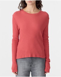 Bassike - Sheer Rib LS T-Shirt