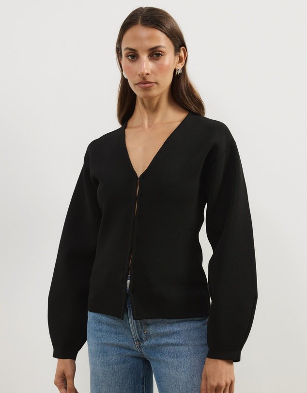 Atmos&Here - Knit Cardigan With Fitted Waist