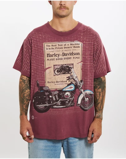 Vintage by The Real Deal - Pre Loved - 1995 Harley Davidson 'Milwaukee, Wisconsin' Tee
