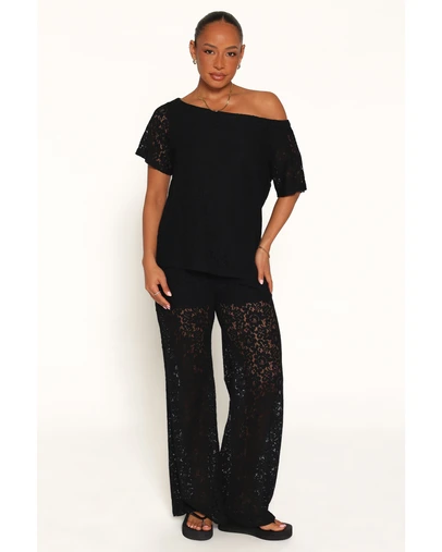 Petal & Pup - Tucker Lace Pant Set - Black