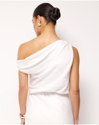 AERE - Cropped Off Shoulder Top