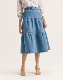Review - Piper Denim Midi Skirt