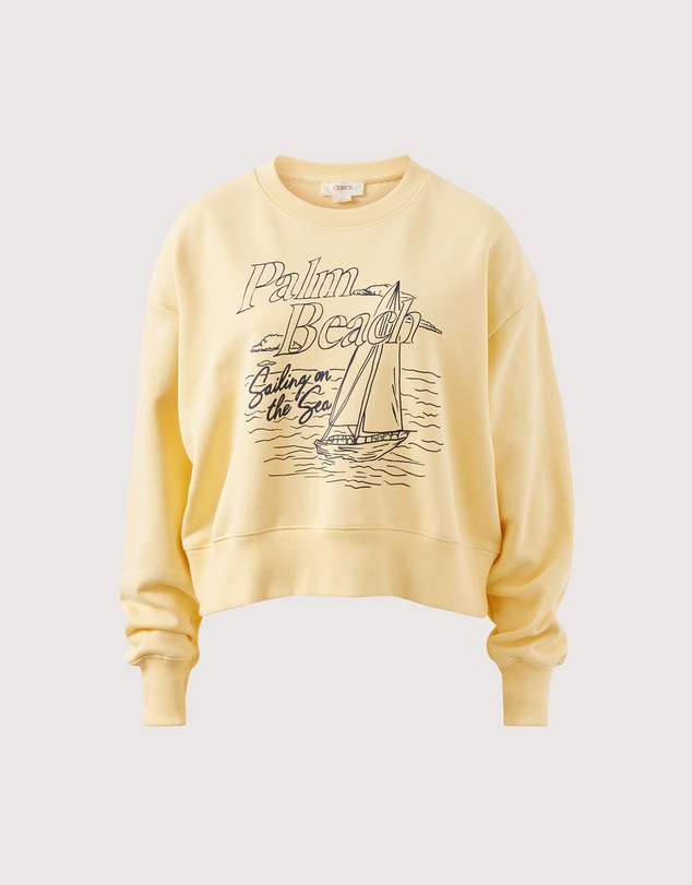 Ceres Life - Charlie Cropped Slouchy Crew