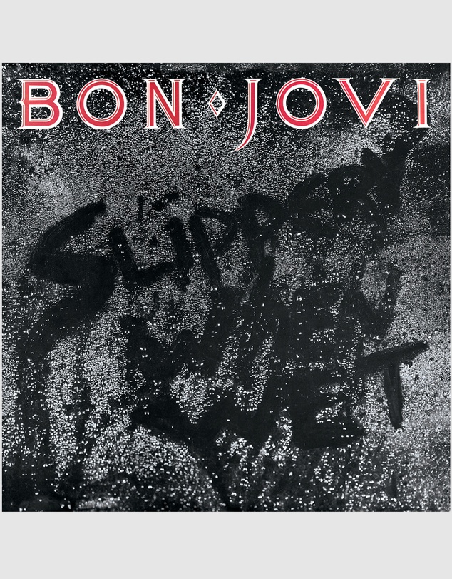 Universal Music - Bon Jovi Slippery When Wet - Vinyl Album & Crosley Record Storage Display Stand