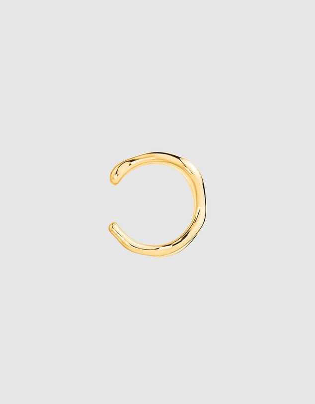Najo - Dune Small Yellow Gold Ear Cuff