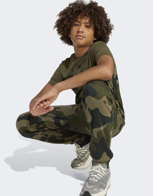 adidas Sportswear - Seasonal Essentials Camo Fleece Pant Kids