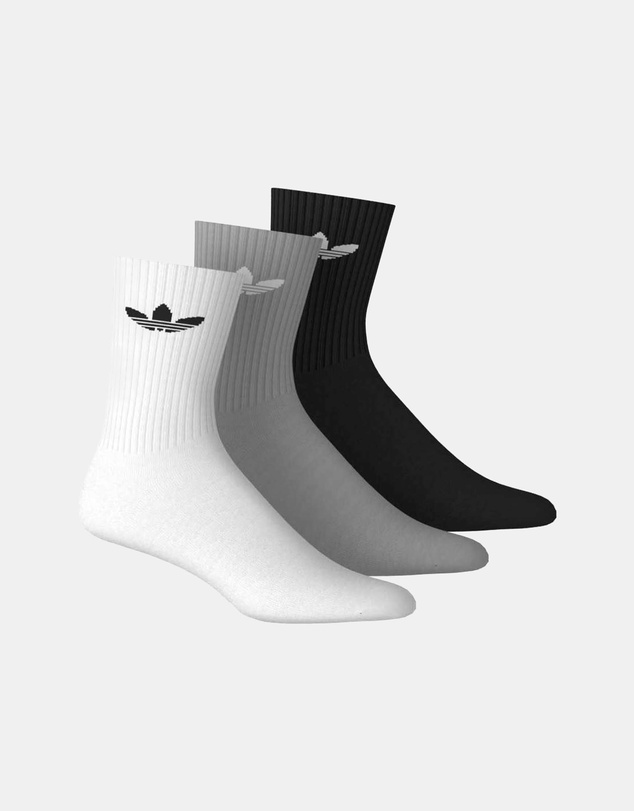 adidas Originals - 3 Pairs Pack Trefoil Crew Sock Cushion