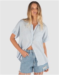 CAMIXA - FEBE Short Sleeve Linen shirt