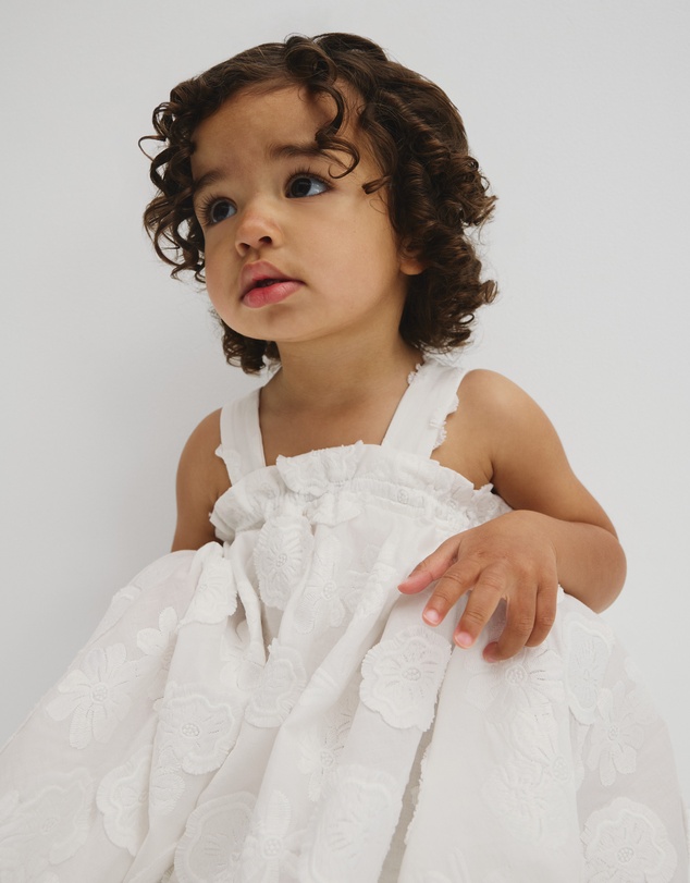 Country Road - Sleeveless Broderie Romper Dress