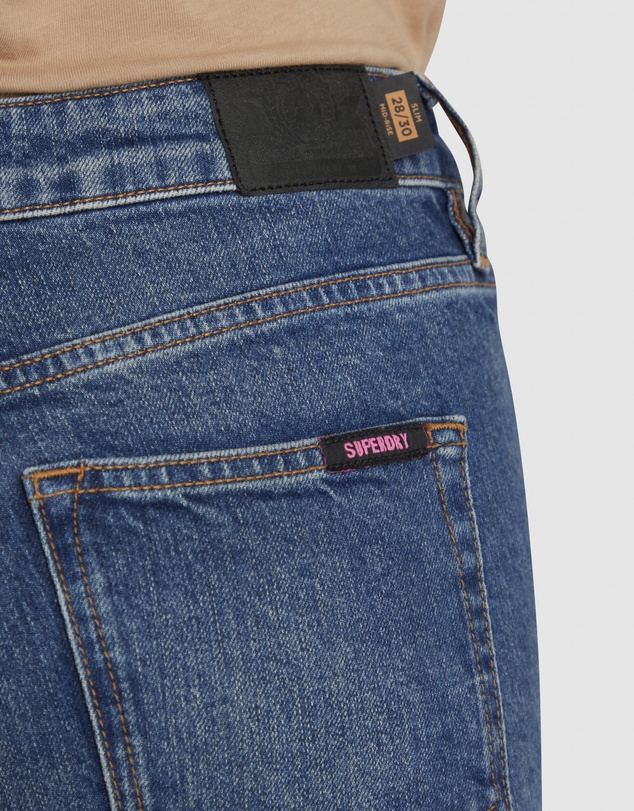 Superdry - Organic Cotton Mid Rise Slim Jeans