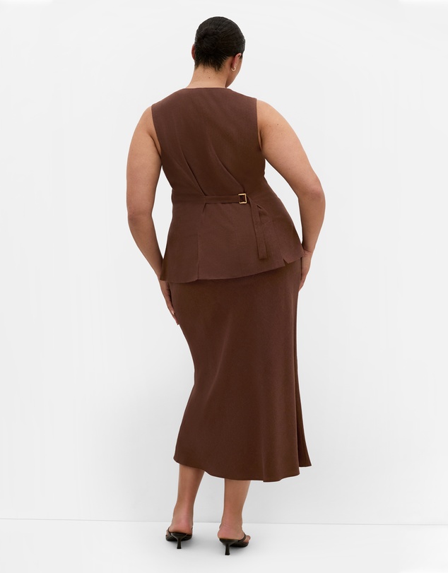 City Chic - Vivien Linen Vest