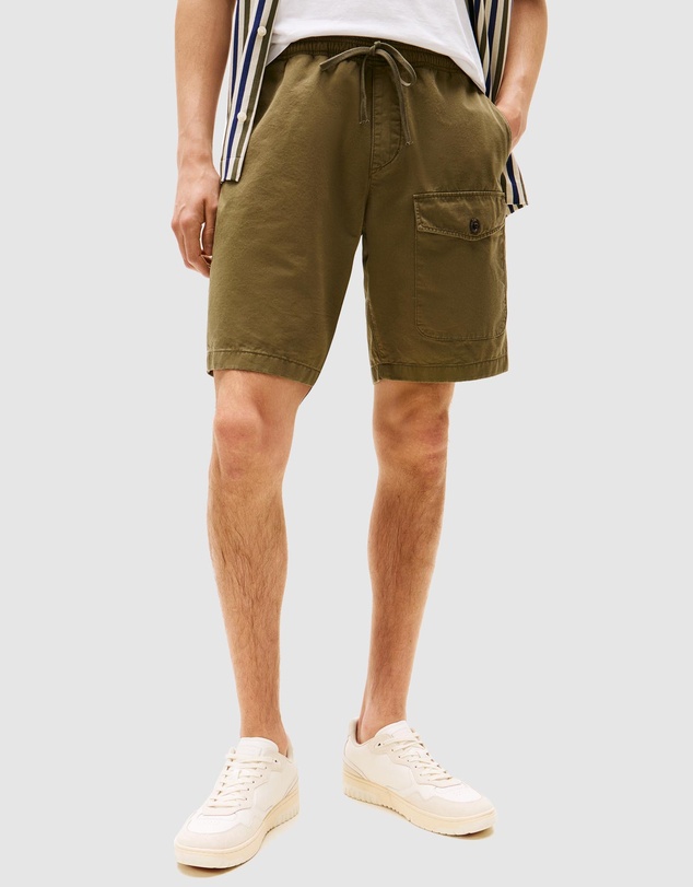 Tommy Hilfiger - Washed Twill Relaxed Cargo Shorts