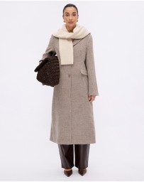 Minima Esenciales - Leni Wool Houndstooth Coat