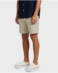 Academy Brand - Jeff Stripe Linen Short