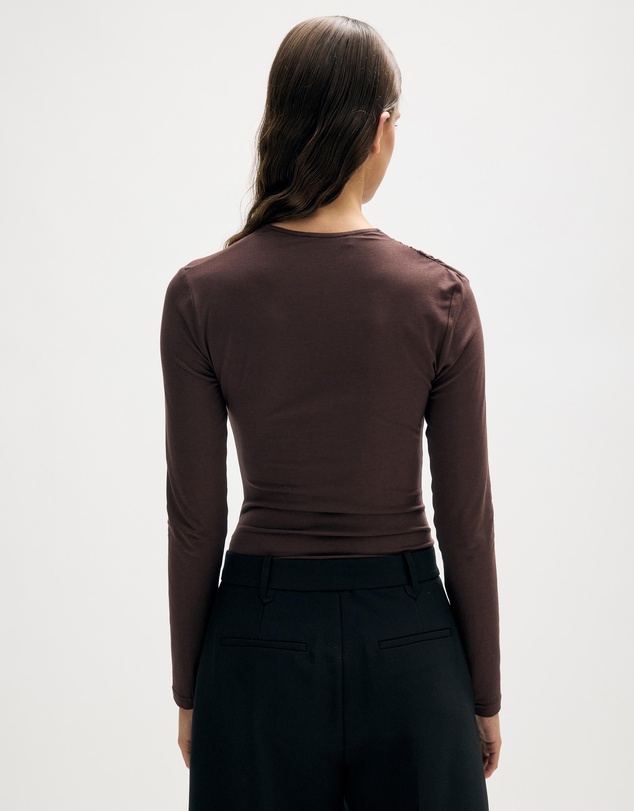 Minima Esenciales - Tore Gathered Jersey Bodysuit