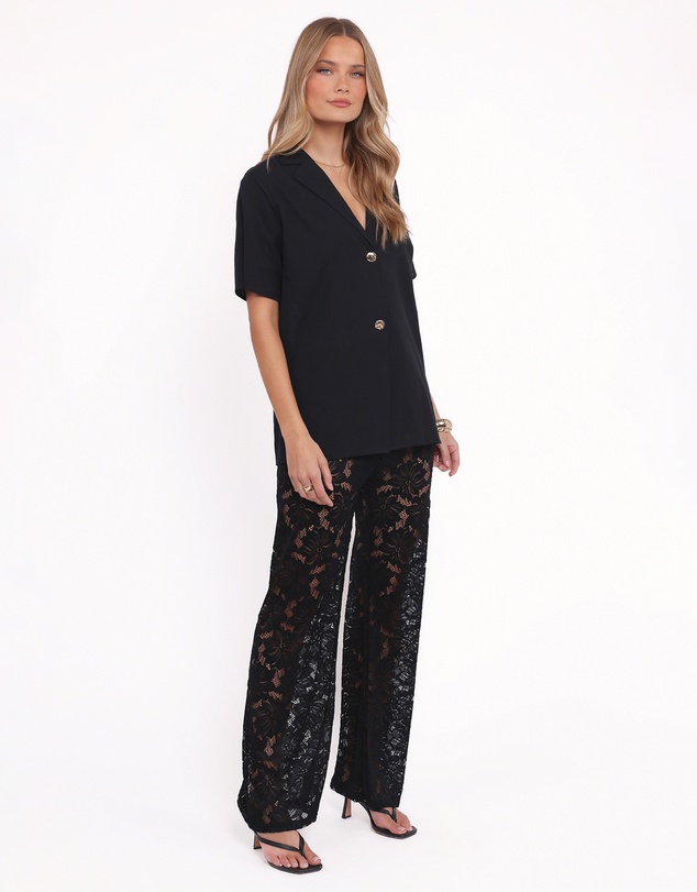 Petal & Pup - Mindy Lace Pant Set - Black