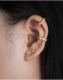 Wanderlust + Co - Sparkle Pave Flat Back Earring