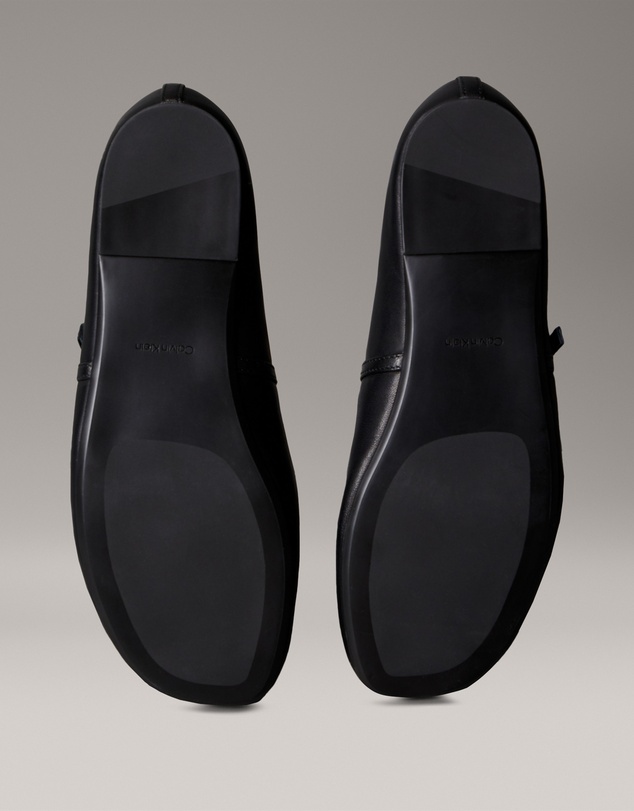 Calvin Klein - Leather Square Toe Ballerinas