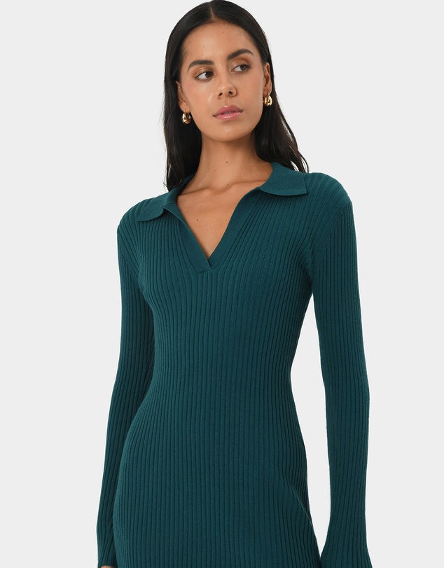 Forcast - Elliot Collared Knit Dress