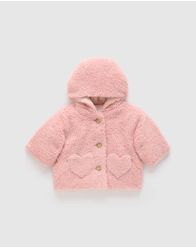 Purebaby - Shearling Padded Jacket -Kids-Babies