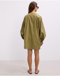 The Fated - Greer Puff Sleeve Mini Dress