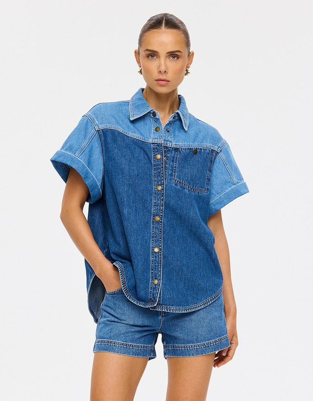 KIVARI - Coralie Denim Shorts