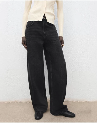 M.N.G - Mid-Rise Balloon Jeans