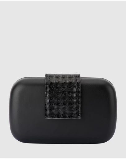 Olga Berg - Selene Crystal Tab Clutch