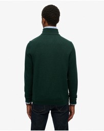 Superdry - Wool Blend Half Zip Slim Fit Jumper