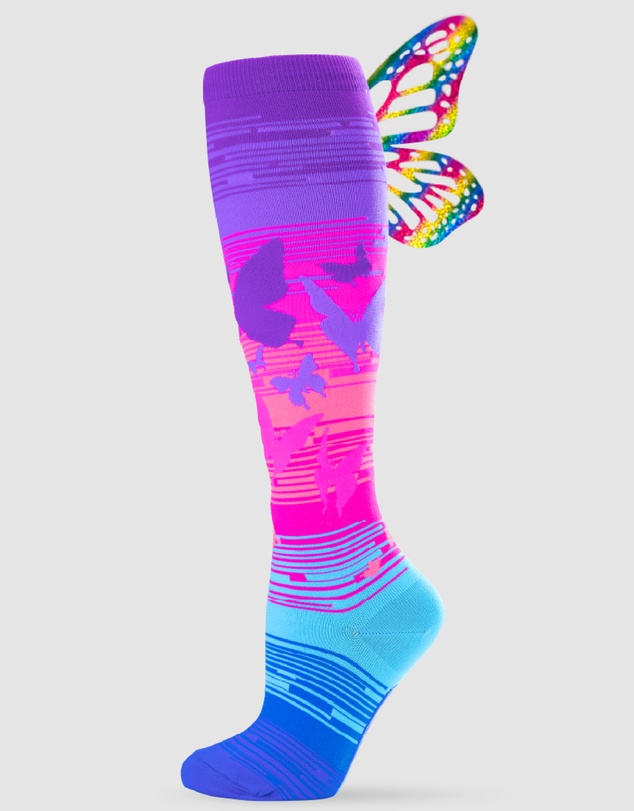 Crazy Skates - Crazy Socks Butterfly Knee-High Socks