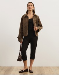 Atmos&Here - Osa Cropped Trench Coat