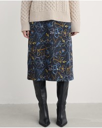 Seasalt - Seasalt Cornwall Navy Forest View Skirt