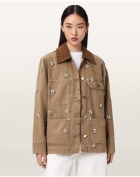 AllSaints - Bex Embellished Denim Jacket