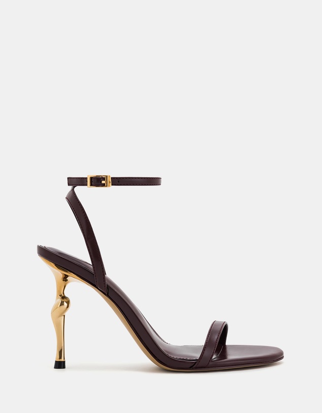 JW PEI - Alivia Gold Metal Heel Sandals