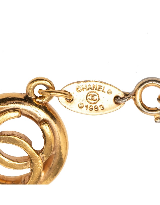 Pre-Loved by Azura Reborn - Pre-Loved CC Gold Plated Openwork Circle Charms Link Bracelet