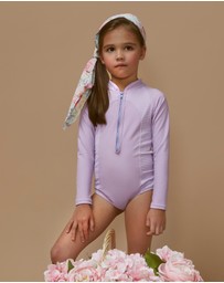 Aqua Blu Kids - Stepping Stones Long Sleeve One Piece - Kids