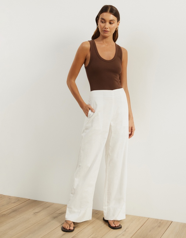 Atmos&Here - Nima Linen Blend Tailored Pants