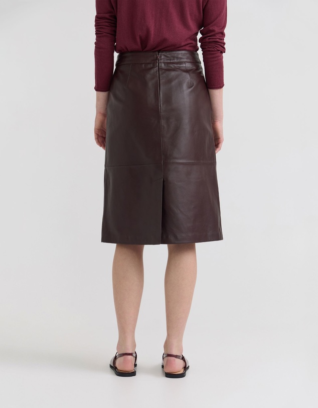 Oxford - Nina Nappa Leather Skirt
